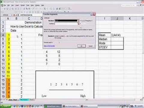 Excel Statistics Demo