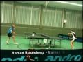 Spitzentischtennis: Profi Ballwechsel nach Kantenball (ab 48 Sek.) Roman Rosenberg - TV.NEWS-on-Tour