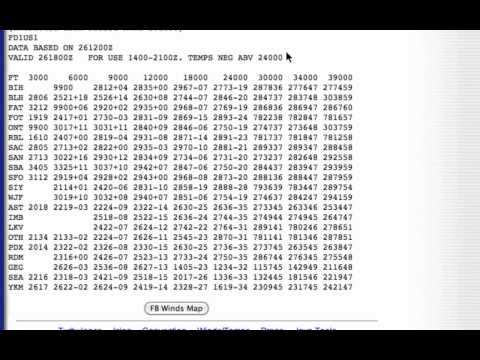 how to read winds aloft