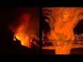 Volcanoes erupting on the Big Island of Hawaii