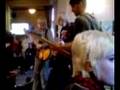 Mobile fone footij of The Sons of MOD soundchecking