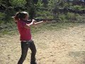 Allison being kicked by a 12 shotgun Allison being kicked by a 12 shotgun