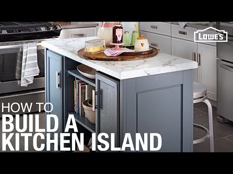 how to fasten a kitchen island to the floor