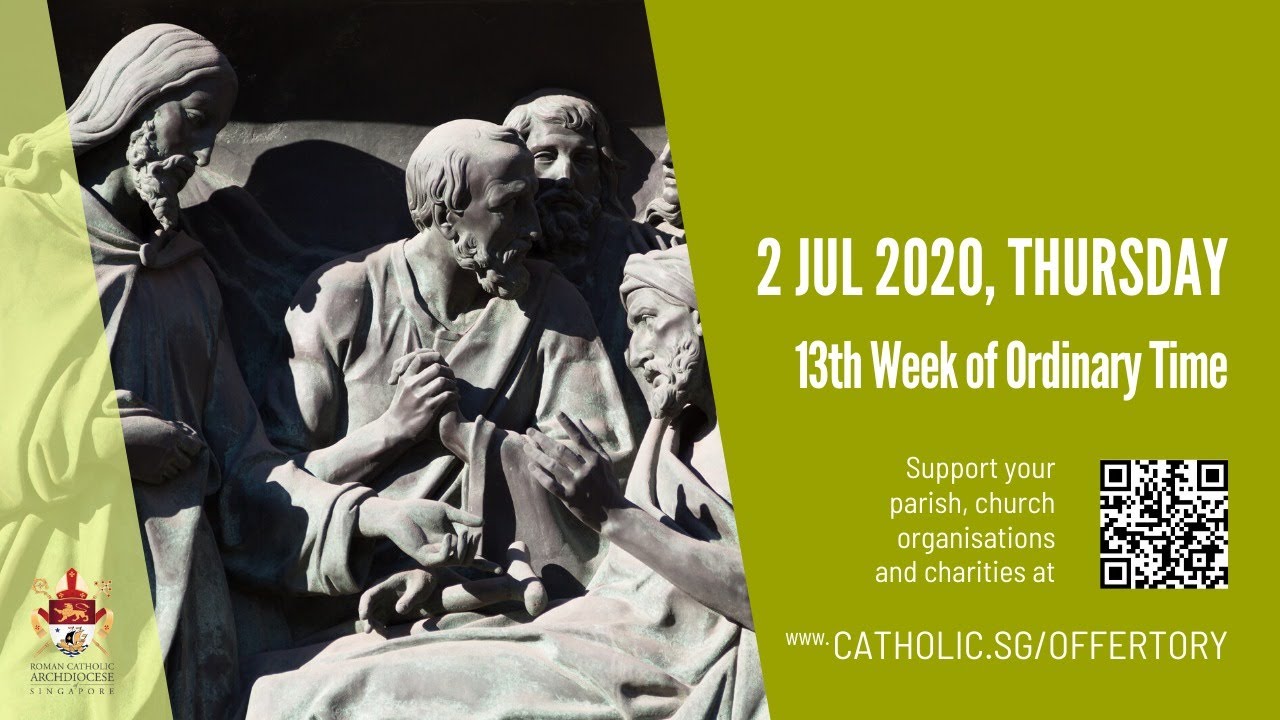 Catholic Daily Mass Online Today Thursday 2nd July 2020 Live At Singapore