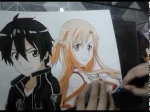 how to draw kirito