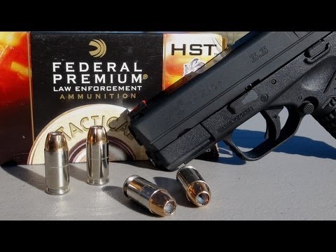 .45 ACP SHORT BARREL TEST: 230 gr +P Federal HST