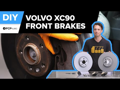 volvo xc90 front brake pad rotor replacement diy 2015 2021 volvo spa xc90 t6 inscription t5