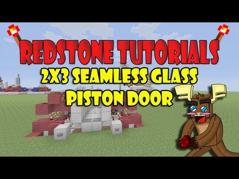 2x3 Seamless Glass Piston Door Tutorial Minecraft Xbox 360