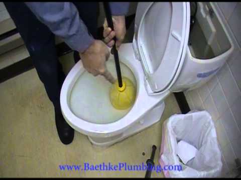 how to unclog squat toilet