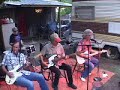 Homer with Jason Crisp, Speedy Sparks, and Mike Buck at Red River Motors