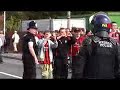Visitor video: Police out in force for Rhyl FC Intertoto tie