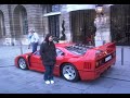 Ferrari F40 parked in front of the Ritz Hotel in Paris