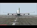 Microsoft Flight Simulator 2004 EVA AIR 744 landing at VHHH