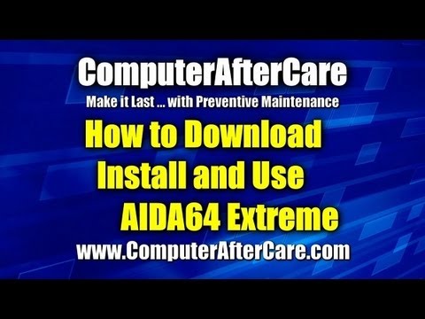 Check Computer Performance With AIDA64 Extreme
