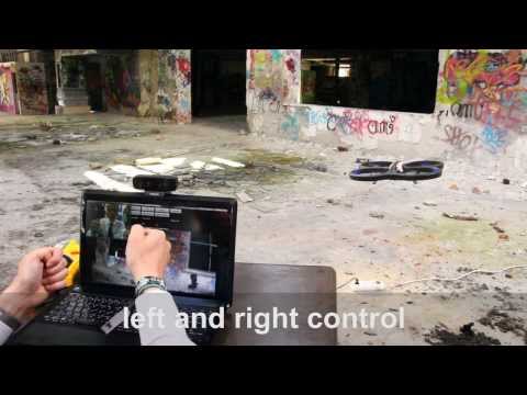 IDF 2013 - Intel Perceptual Computing SDK (Real Sense) controlled Parrot AR.Drone 2.0
