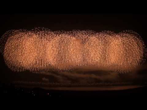 柏崎まつり 尺玉100発一斉打上 HD
