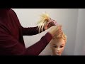 編みこんで作るちょんまげヘアアレンジの作り方-3