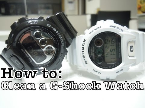 how to whiten a white g shock