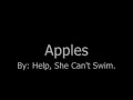 help, she can't swim - apples