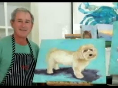 how to draw george h w bush