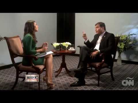 Rafael Correa - Frente a Frente con Ana Pastor en CNN 1/5