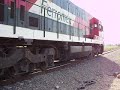 Ferromex 3740 almost crashes an urban bus///almost train accident