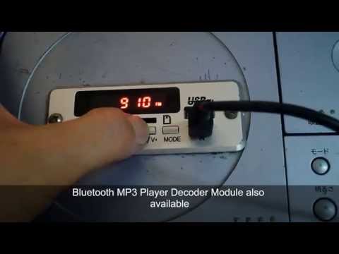 how to listen to mp3 player in car with cd player