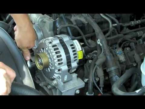 HOW to REPLACE INSTALL ALTERNATOR 2004 GMC YUKON DENALI TAHOE SIERRA SILVERADO 99-05