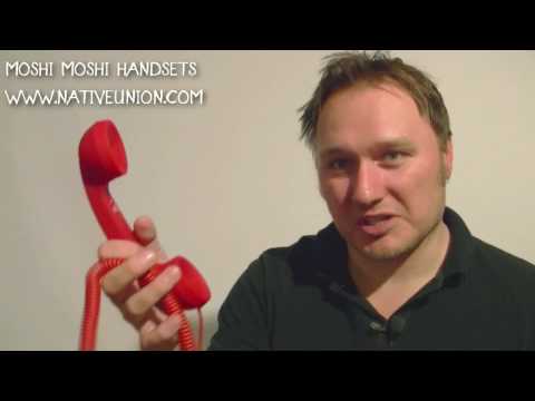 handsets - Techland's gadget critic Doug Aamoth reviews the Moshi Moshi retro telephone handsets plug into your cell phone for slightly less cumbersome conversations an...