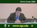 Chris Fynsk - European Graduate School - 2008 2 Chris Fynsk - European Graduate School - 2008 2