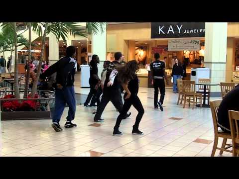 Mall Cop tries to interrupt Party Rock Shuffle Flash Mob!!! Too Funny