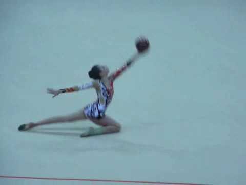 Rhythmic - Cool performance of girl with ball. Bet she's sick at hacky sack too.