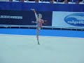 awesome gymnast with ball rhythmic gymnastics