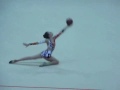 awesome gymnast with ball rhythmic gymnastics