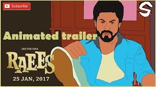 RAEES animated trailer SHAHRUKH KHAN