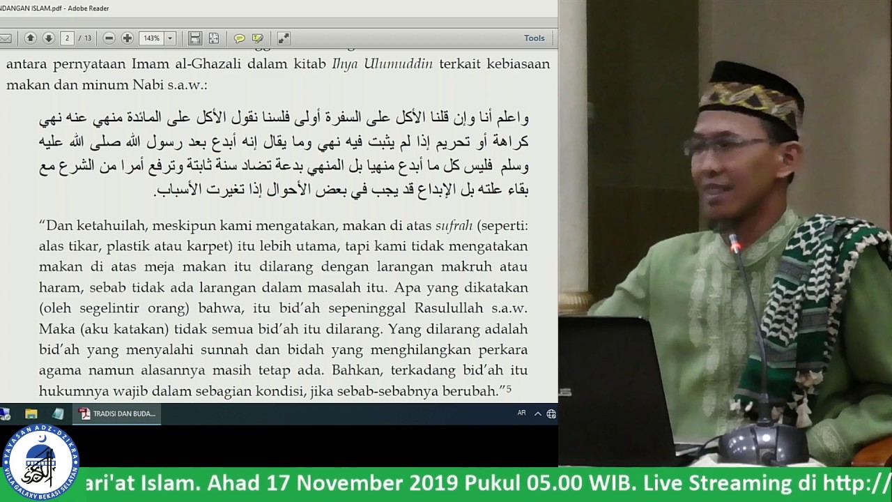 Tradisi Dan Budaya Menurut Syari'at Islam