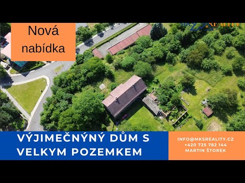 Video Exkluzivní prodej výjimečné nemovitosti s pozemkem 5 tisíc m2