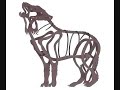 Gray Wolf Art ? Garden Statue ? Outdoor Metal Sculpture