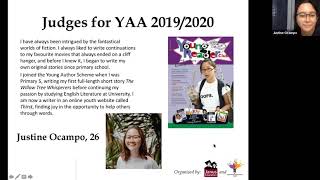 YAS Young Author Awards 19/20 alumni judges sharing