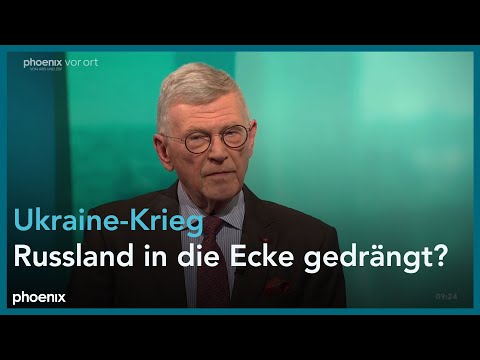 Egon Ramms  (NATO-General a.D.) mit einer militrischen Analyse des Ukraine-Konfliktes, 12.01.23