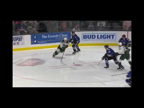 Martin Fasko-Rudas first hat trick in season Everett Silvertips WHL 18/19