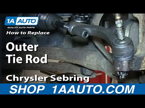 How To Install Remove Replace Outer Tie Rod 2001-05 Chrysler Sebring Sedan