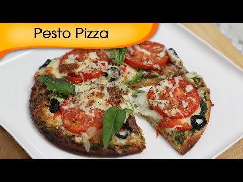 How To Make Pizza At Home – Pesto Pizza | Ruchi Bharani