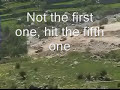 Our Convoy Rolling Over An IED That Didnt Go Off Because Of The New Jammer On The Trucks.