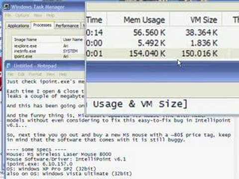 how to find a memory leak in windows xp