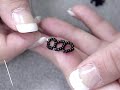 Right Angle Weave Embellished Band Bracelet Part 1 Right Angle Weave Embellished Band Bracelet Part 1