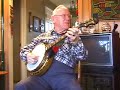 jim robinson (88), banjo, and ruthellen robinson (85), piano, play a medley of five foot two, bye bye blues, and if you know susie, for guests at home in kansas city in 2001