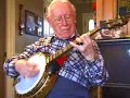 jim robinson (88), banjo, and ruthellen robinson (85), piano, play a medley of five foot two, bye bye blues, and if you know susie, for guests at home in kansas city in 2001