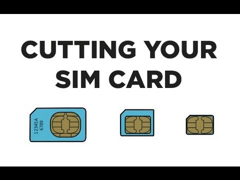 Cut your SIM Card into a NanoSIM Card WITH Printable Template - iPhone 5