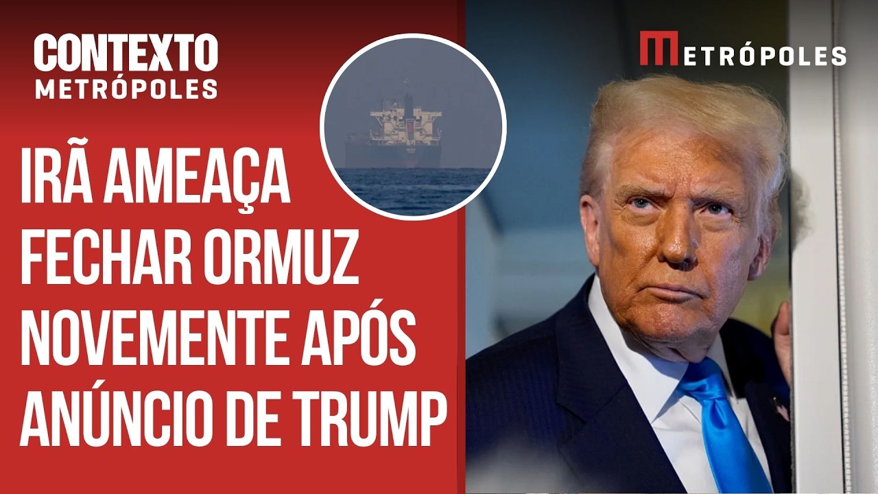 Irã ameaça fechar novamente Ormuz caso bloqueio naval dos EUA persista